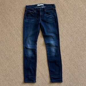 AYR Skinny Mid-Rise Distressed Denim Jean - W29, L30